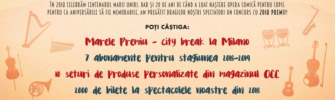 Afis Concurs cu 2018 premii