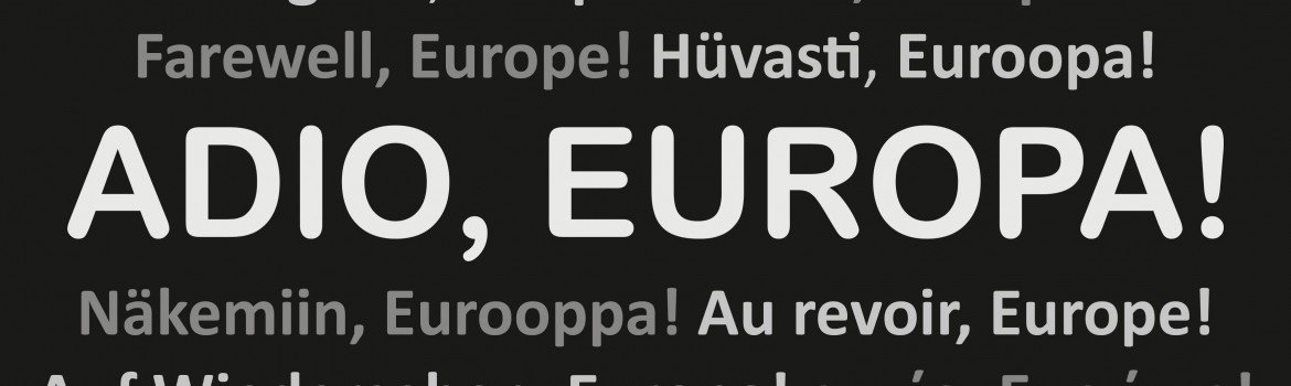 tricou Adio, Europa!.cdr