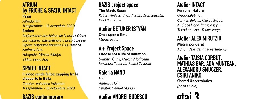 Afis sezonul expozitional de toamna 2020
