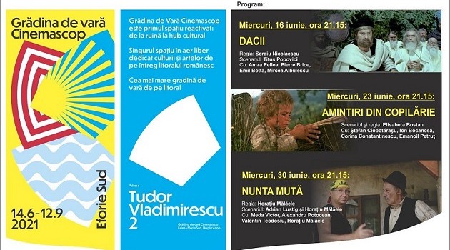 afis web Caravana filmului romanesc la Eforie Colorat iunie