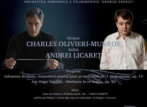 Dirijorul canadian Charles Olivieri-Munroe și pianistul Andrei Licareț