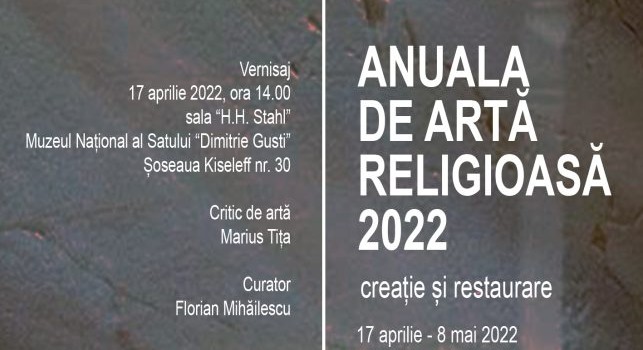 Anuala de Artă Religioasă și Restaurare 2022