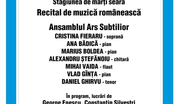 Stagiunea de marți seara