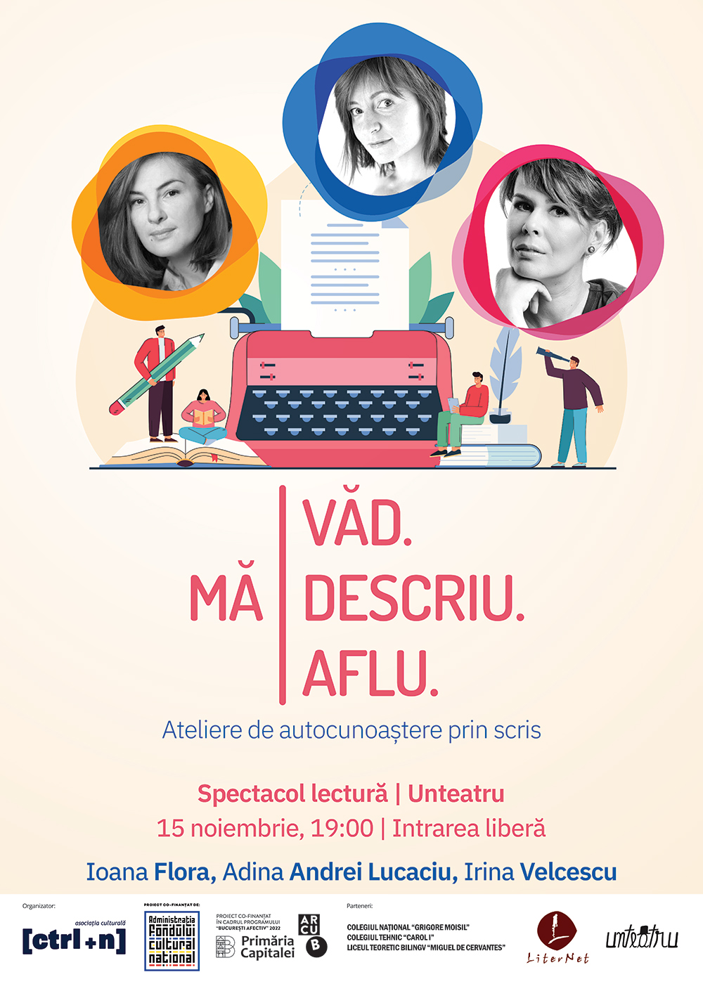 Ma_vad_Ma descriu_Ma aflu_Spectacol lectura