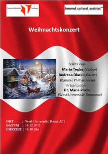 Concertul de Crăciun al Bibliotecii Austria Timişoara