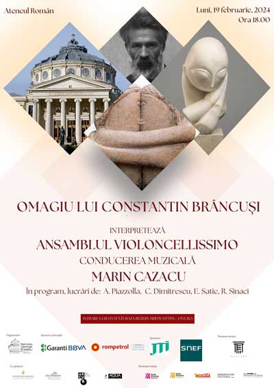 Constantin Brâncuși – celebrat la Ateneul Român