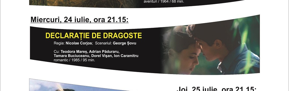 Afis Caravana filmului romanesc la Zalau 2024