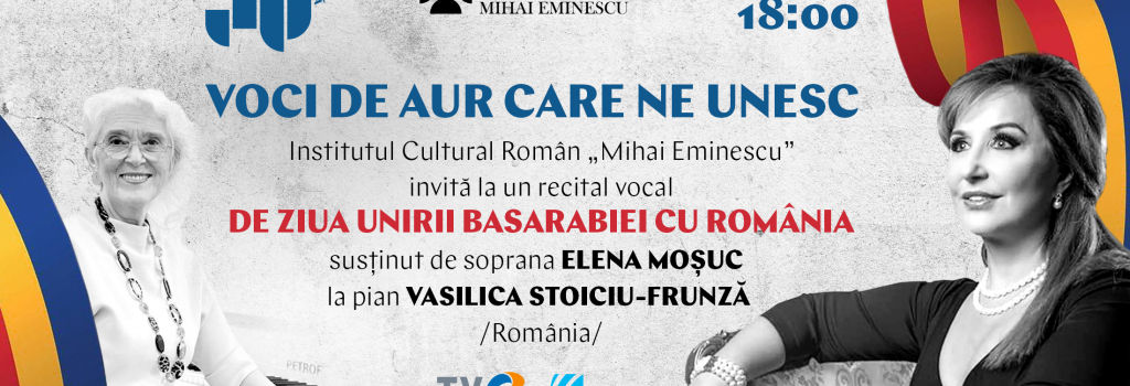 Ziua Unirii Basarabiei cu România sărbătorită în recital special la Chișinău