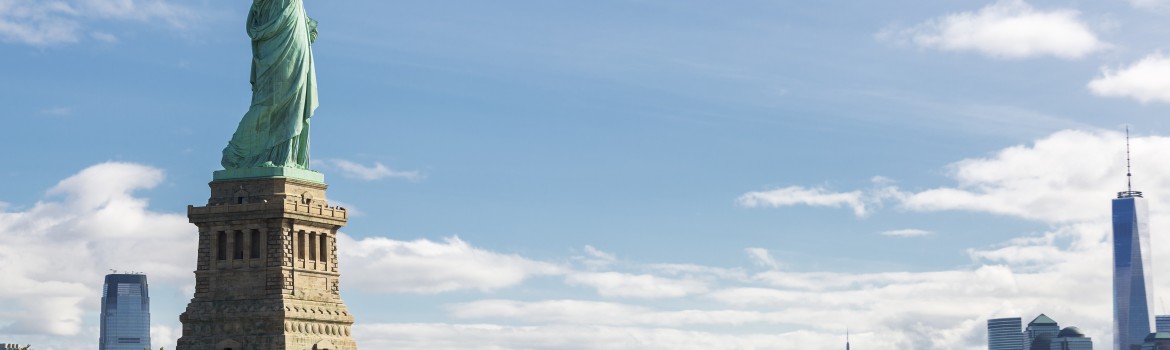 Statue of Liberty and the New York City Skyline