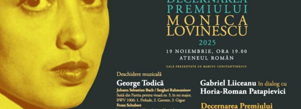 Nominalizările la Premiul Monica Lovinescu