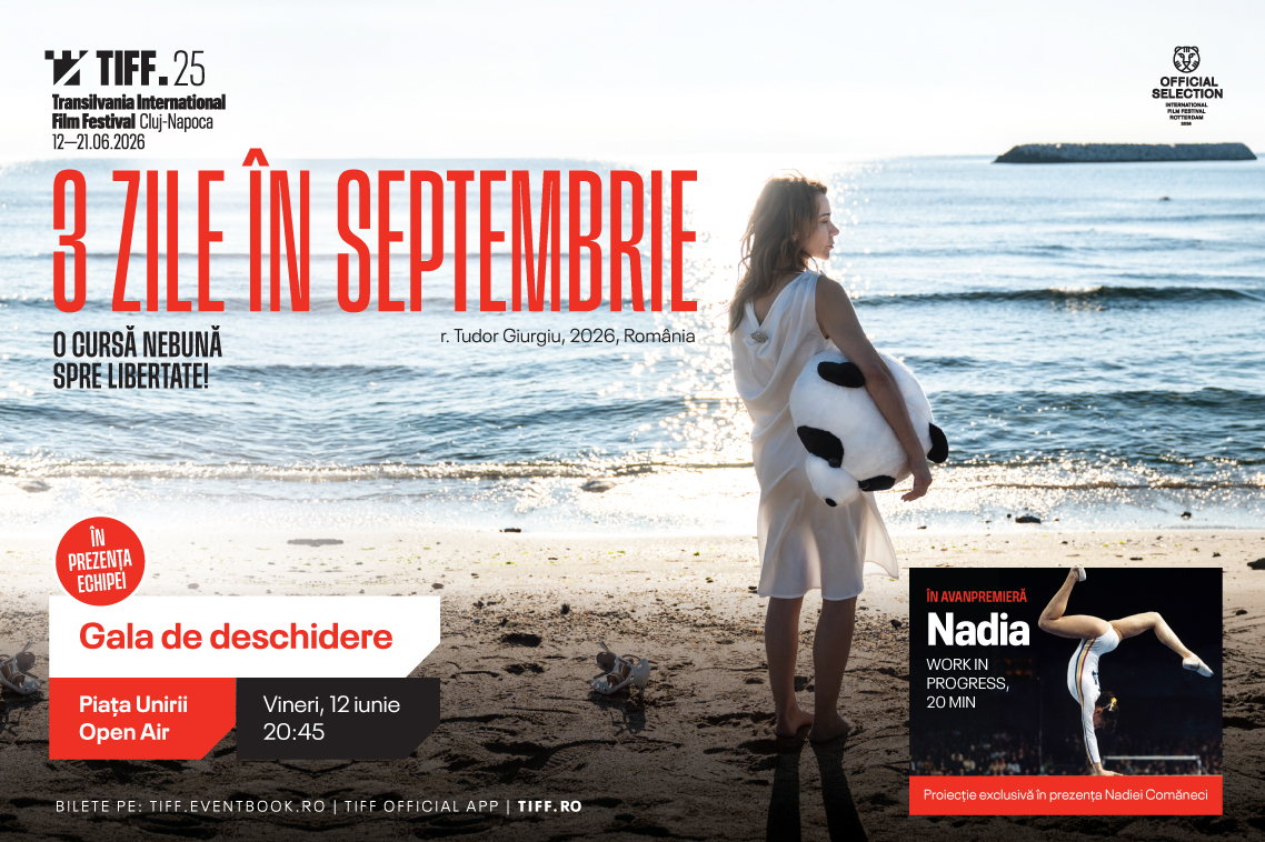 TIFF.25 se deschide cu 3 zile în septembrie și un moment special Nadia Comăneci