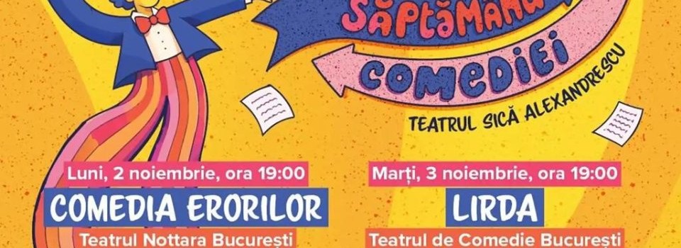 Săptămâna Comediei revine cu spectacole prezentate în premieră la Brașov